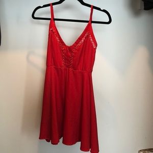 Red Skater Dress
